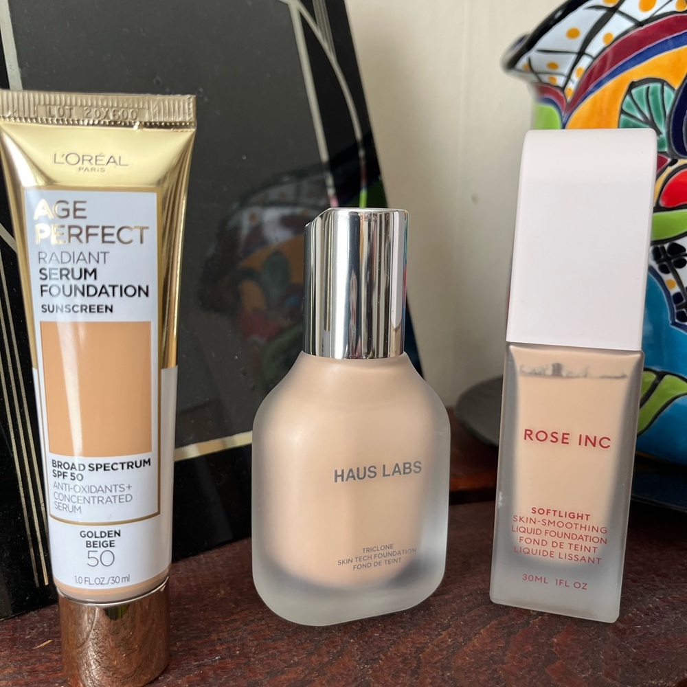 Foundations - Haus Labs, Rose Inc, L’Oreal